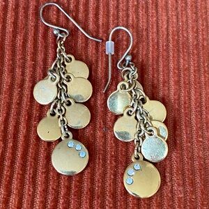 Vintage Gold Tone Dangle Earrings